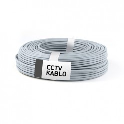 300 Metrelik Top Halinde 2 + 1 CCTV Kablo (0,50 mm)