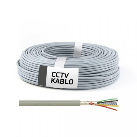100 Metrelik Top Halinde 4 + 1 CCTV Kablo (0,50 mm) 1